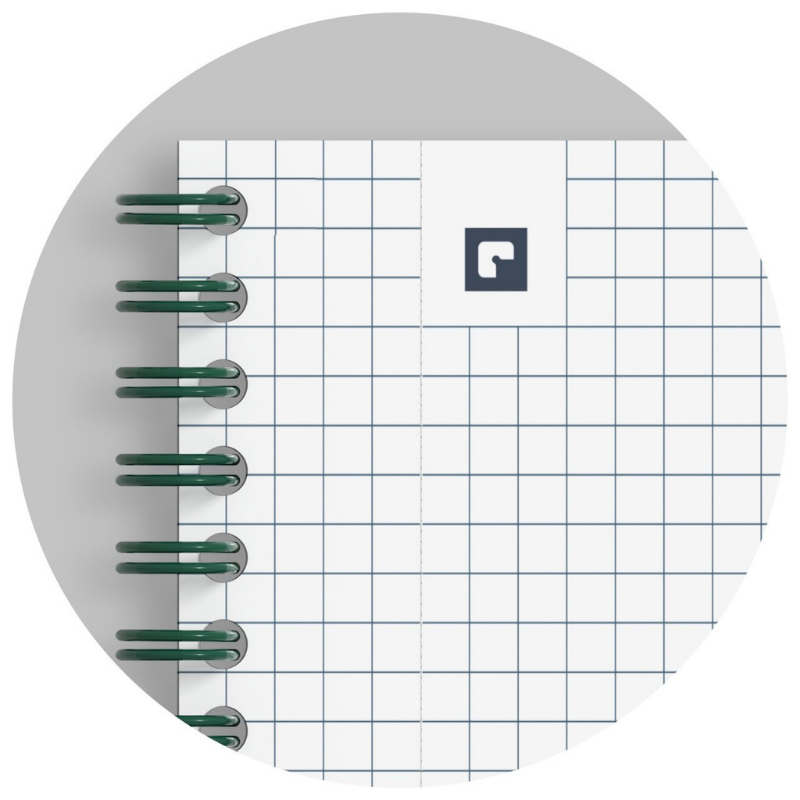 Caiet Oxford Origins A4+ 70 file spira dubla patratele, verde [3]