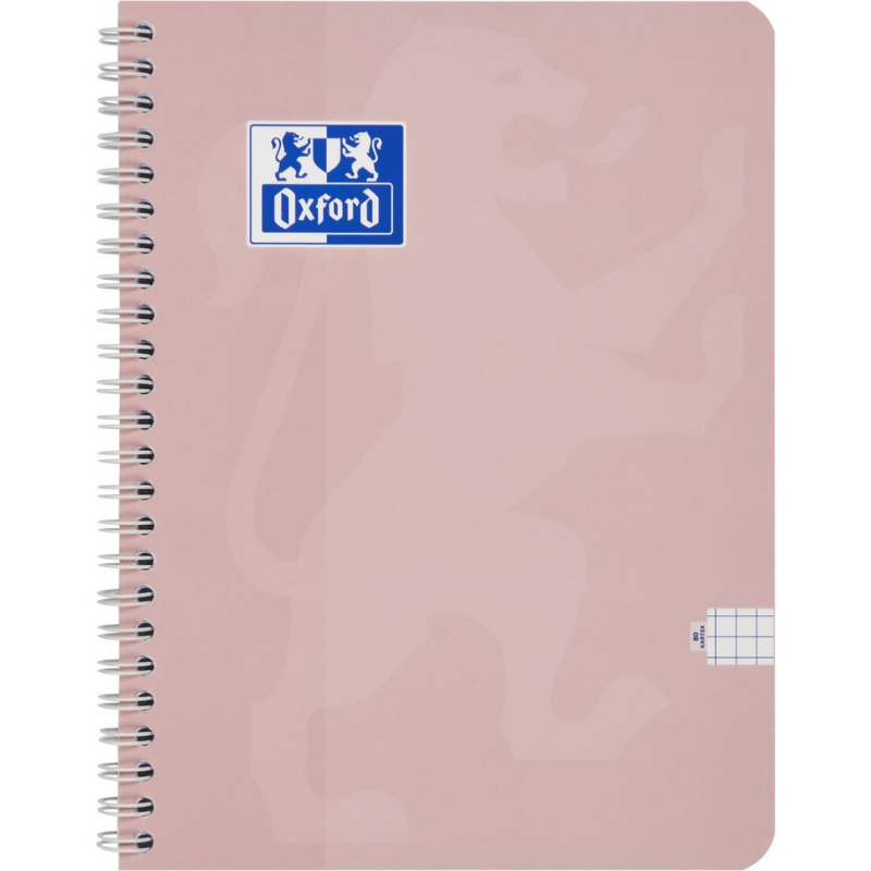 Caiet Oxford Touch Pastel A4 80 file spira dubla patratele, diverse culori pastel [2]