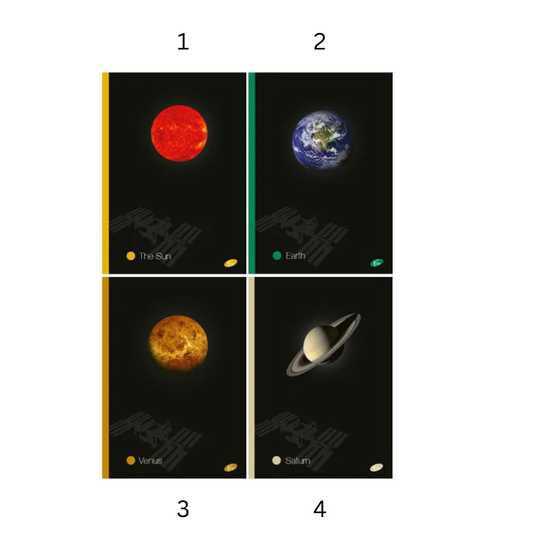 Caiet A4 60 file dictando Planets Elisa modele diferite [2]