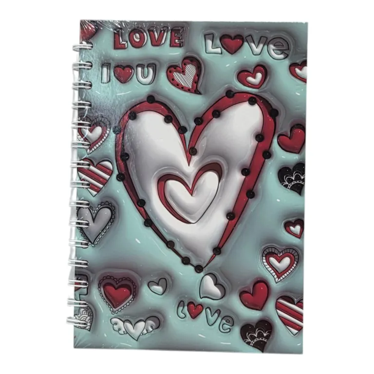 Caiet spiralat A5 Love 80 file dictando modele diferite [3]