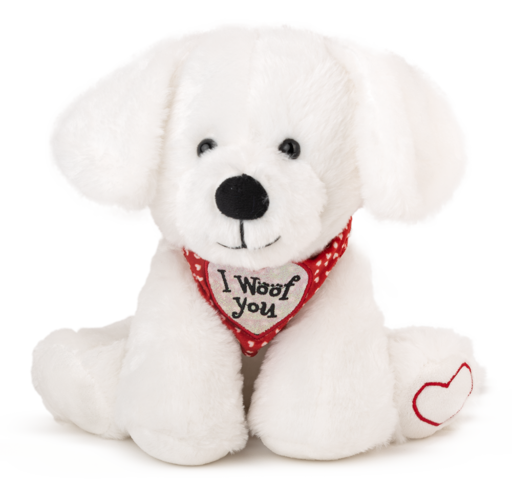 Jucarie de plus Caine alb 27 cm [1]