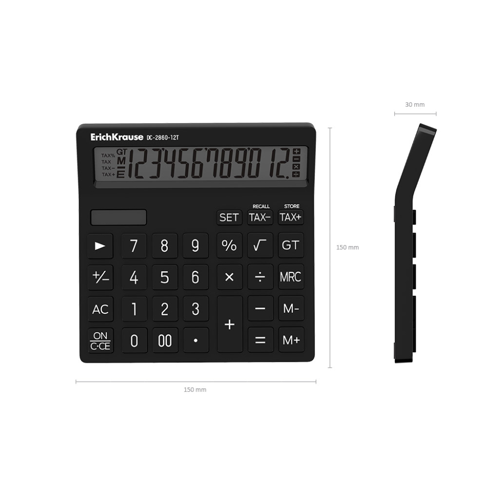 Calculator birou 12-Digit ErichKrause DC-2860-12T Classic negru [4]