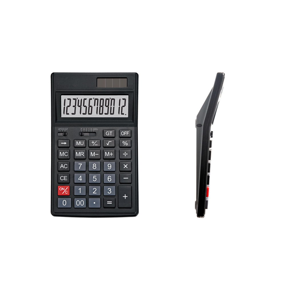 Calculator de birou ErichKrause DC-4412N Classic negru 12 cifre [2]