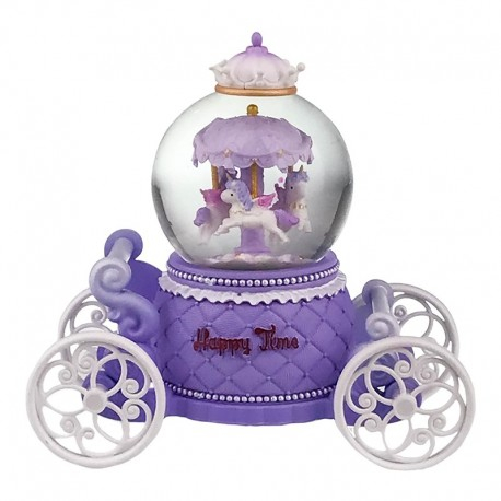 Glob din sticla pe suport caleasca 17x14 cm [2]