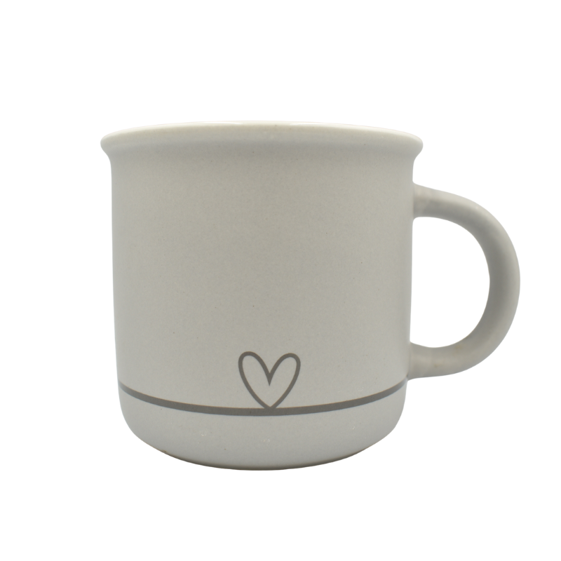 Cana ceramica Elisey With love 420 ml gri [1]