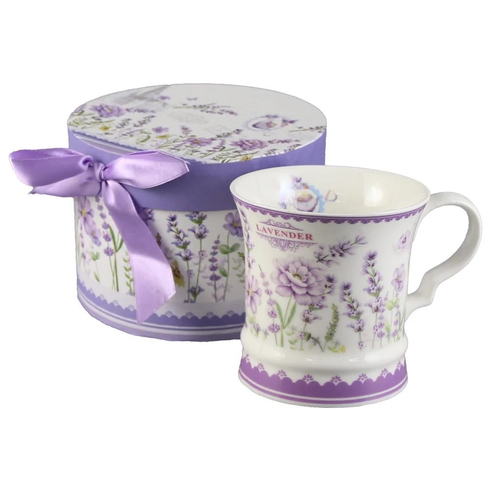 Cana ceramica 300 ml Lavanda in cutie decorativa [1]