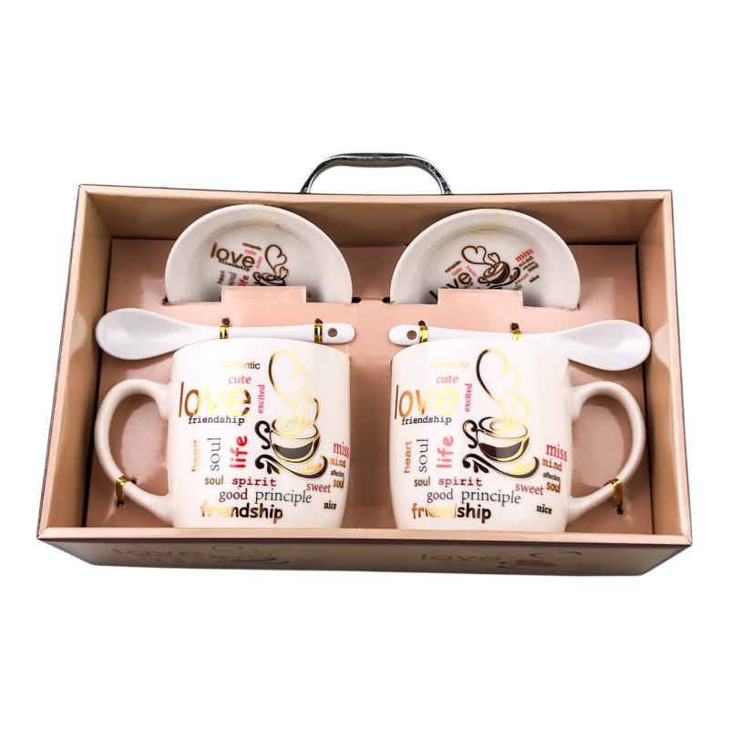 Set 2 cani din ceramica cu lingurita si capac diverse modele [7]