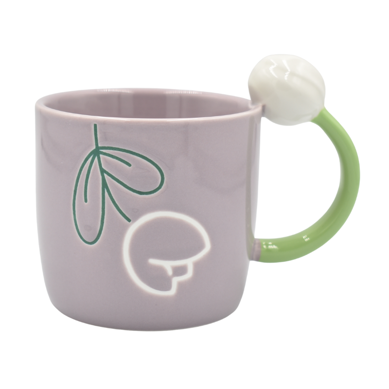 Cana ceramica cu toarta lalea 350 ml diverse culori [2]