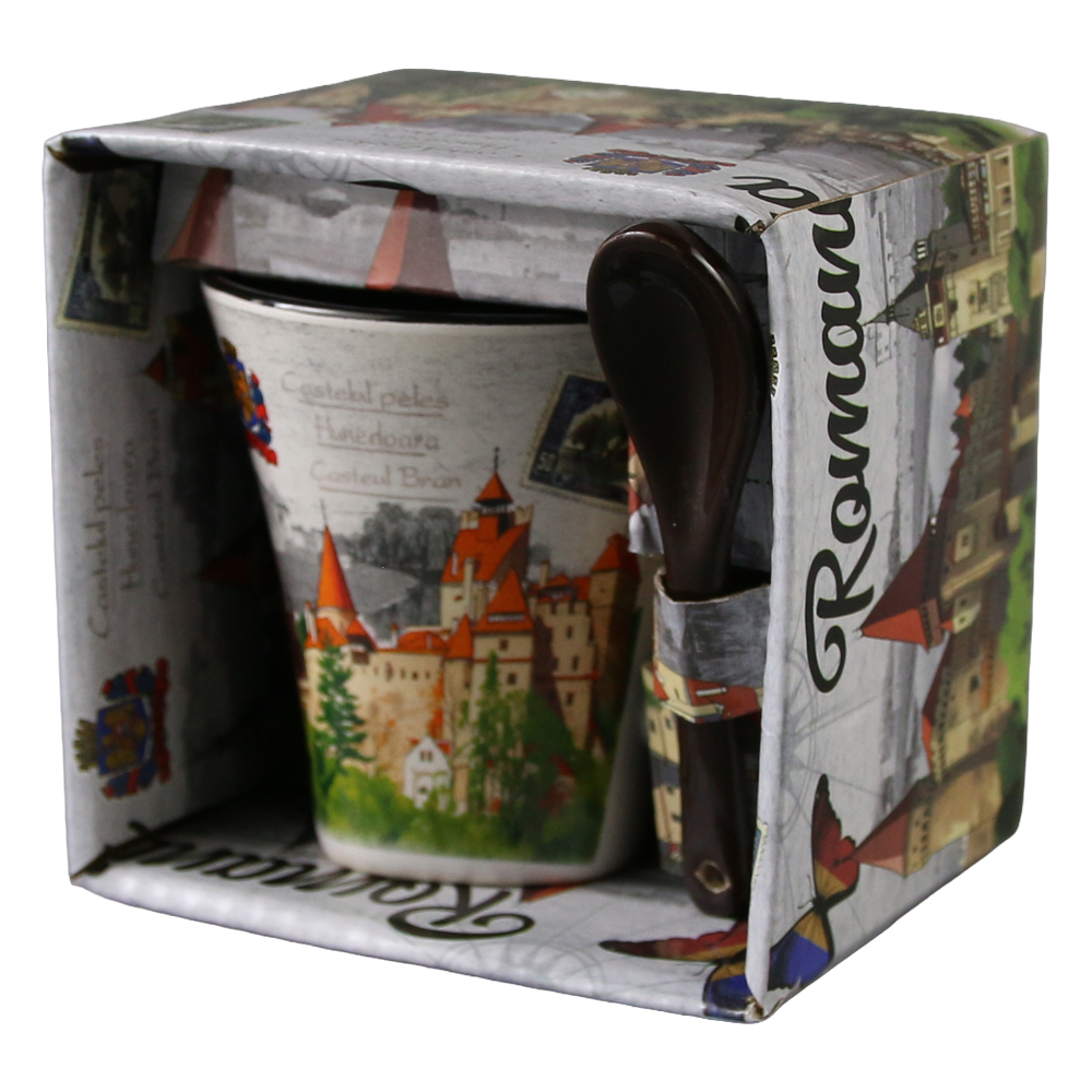 Cana cu lingura Romania 90 ml culori diferite [2]