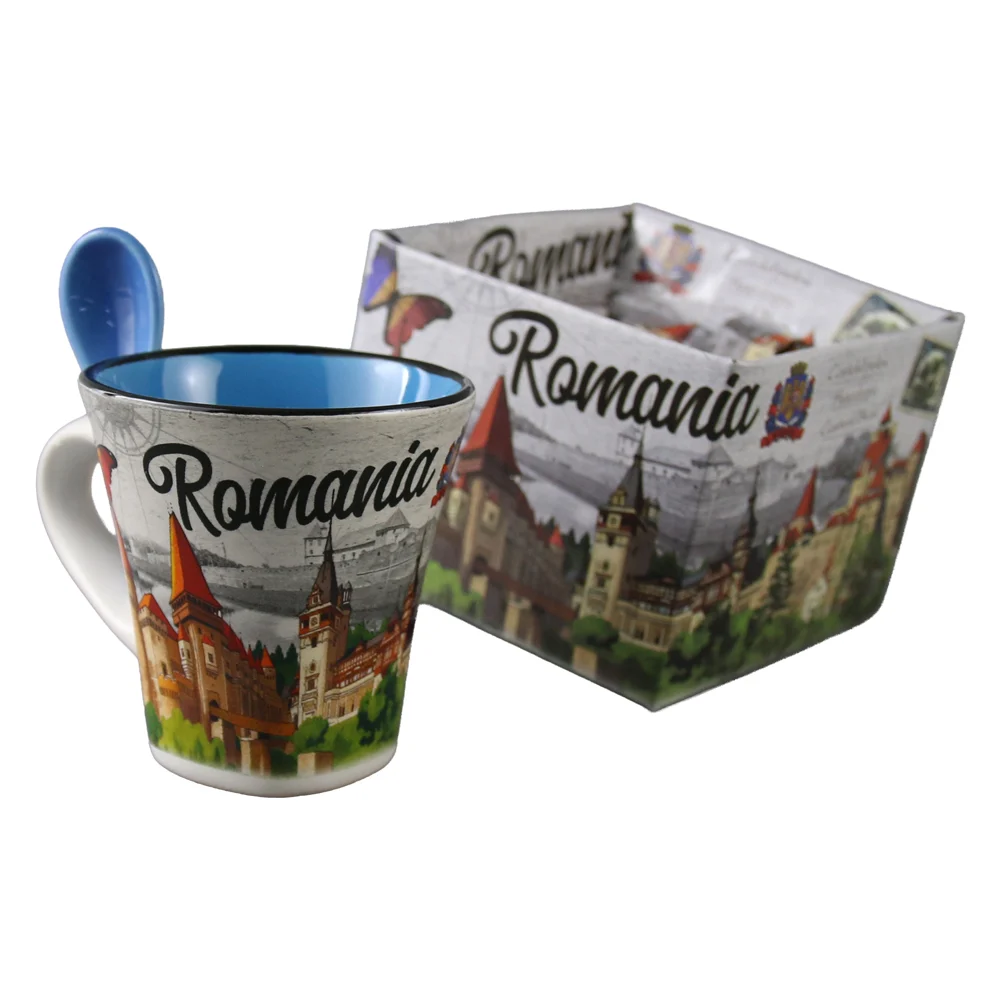 Cana cu lingura Romania 90 ml culori diferite [6]