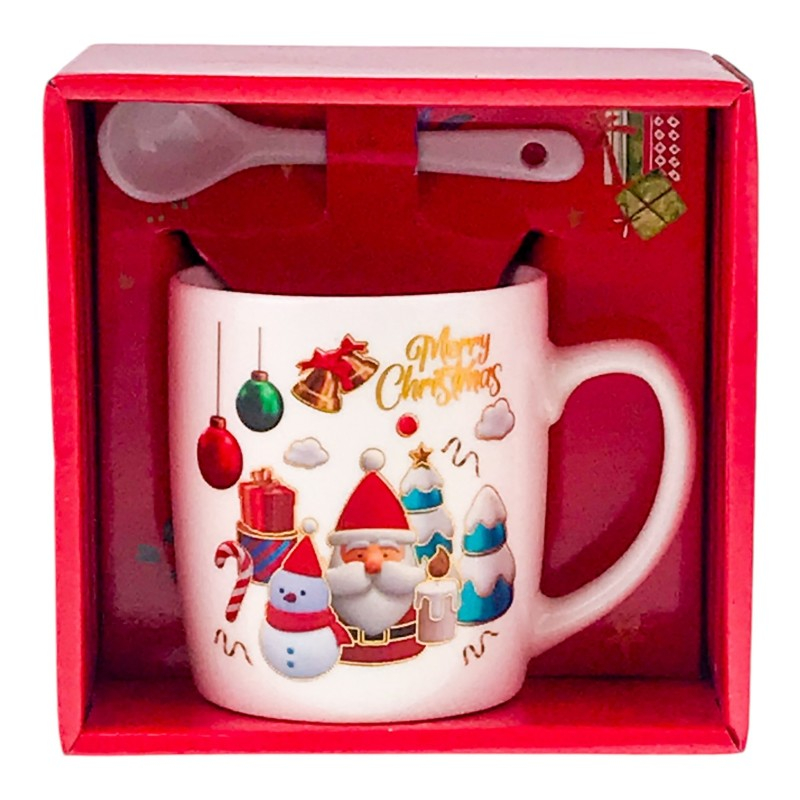 Cana ceramica cu lingurita 14x14 cm [2]