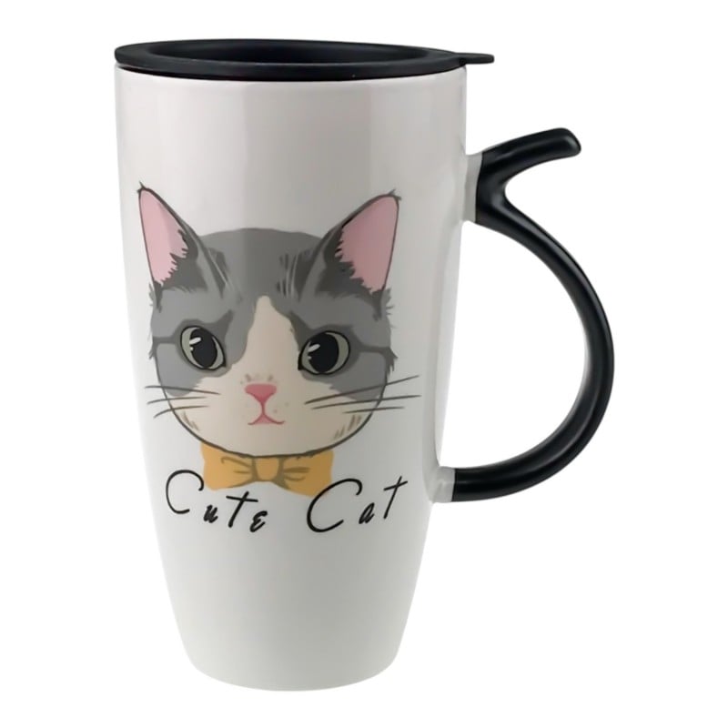 Cana din ceramica 9x16 cm model Pisica [3]