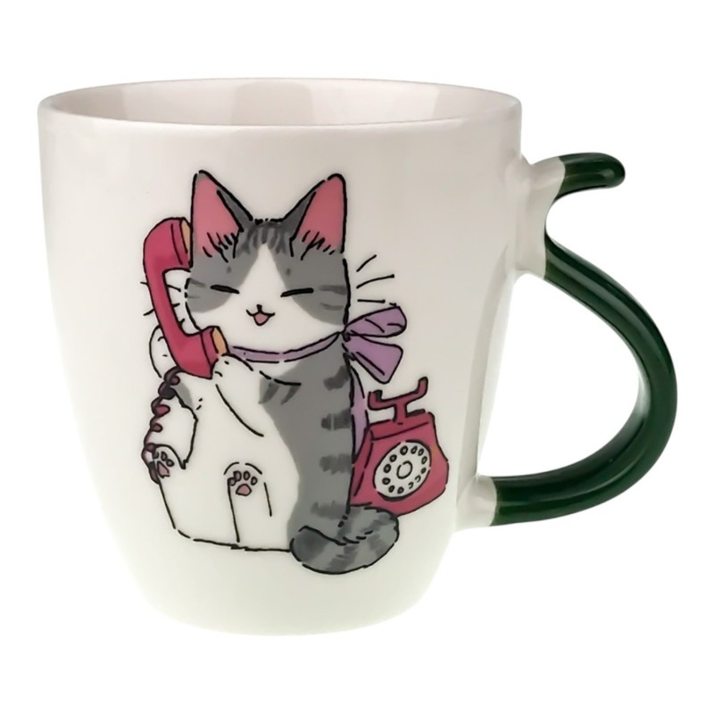 Cana ceramica cu pisica 10X11 cm [4]