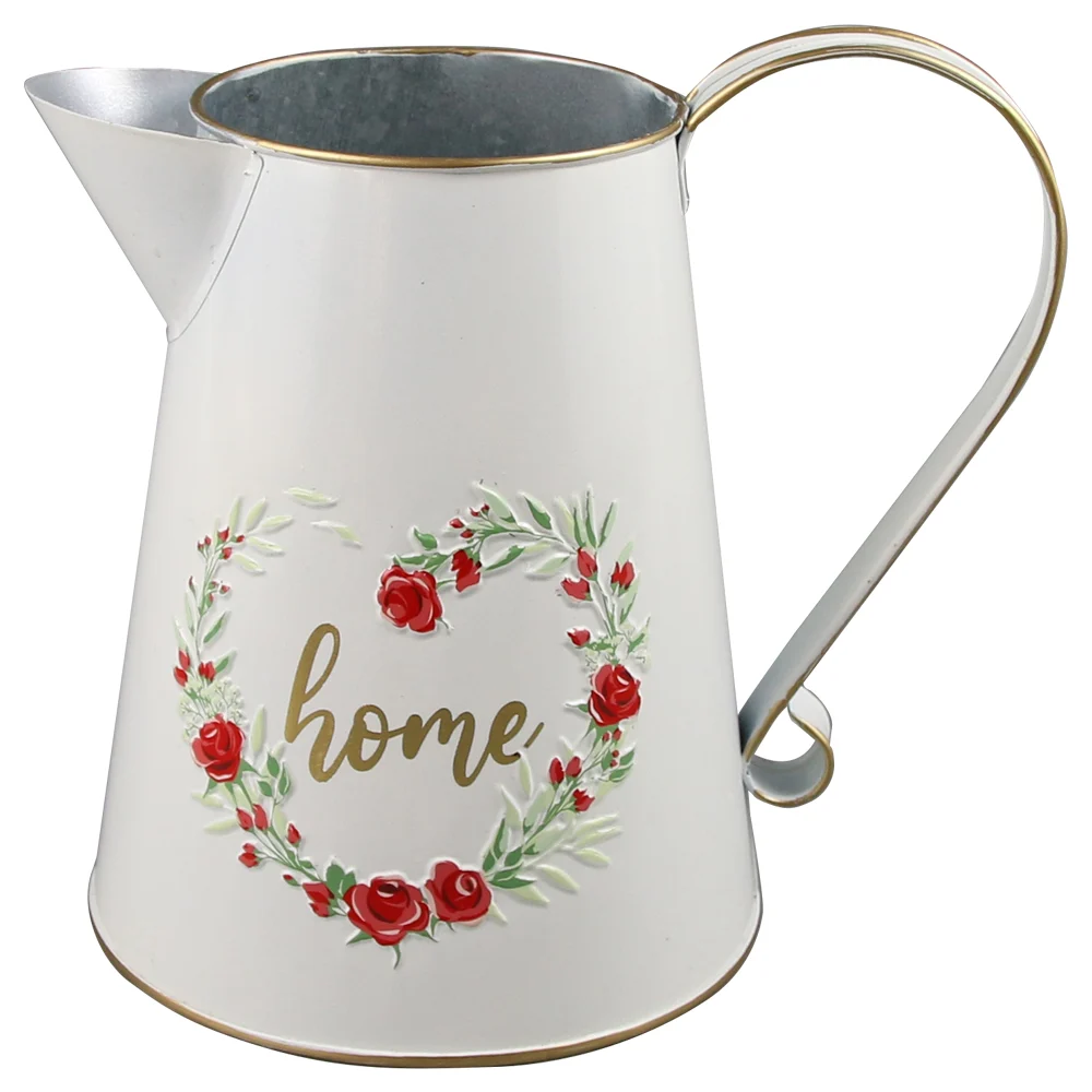 Cana din metal 9x16.5 cm trandafiri [1]