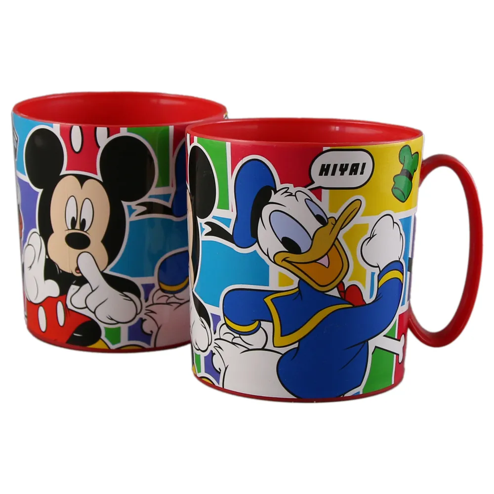 Cana din plastic 350 ml rosu Mickey Mouse [1]