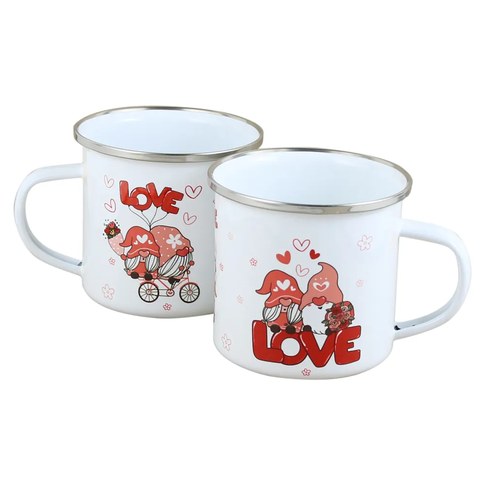 Cana metalica emailata 240ml love spiridusi 7018 [1]