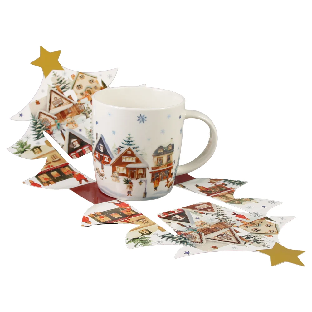 Cana portelan Christmas Village in ambalaj decorativ 400 ml [2]