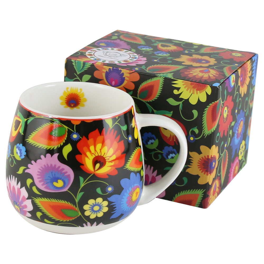 Cana portelan 430 ml Etnic in cutie decorativa [1]
