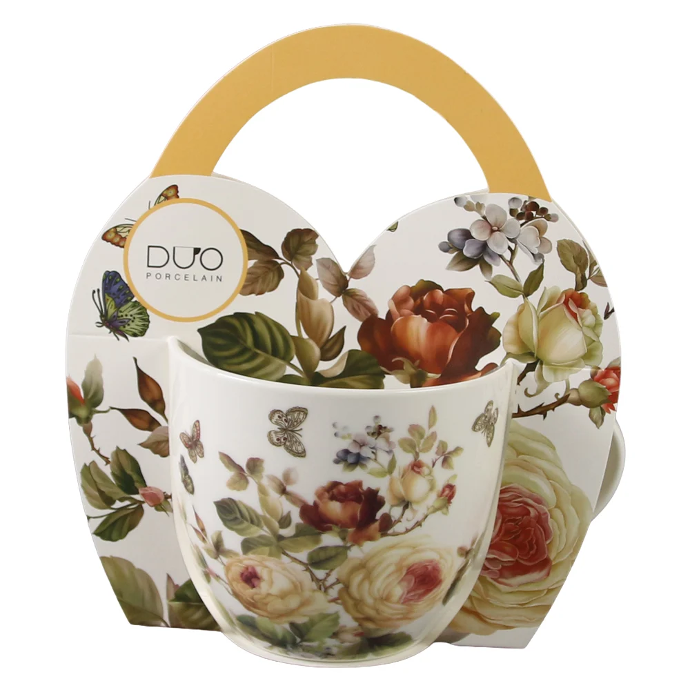 Cana portelan 460 ml „Zahra” in ambalaj decorativ [2]