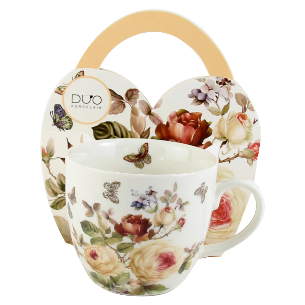 Cana portelan 460 ml Zahra in ambalaj decorativ [1]