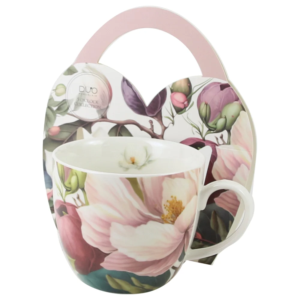 Cana portelan 460 ml in ambalaj decorativ Magnolia [1]