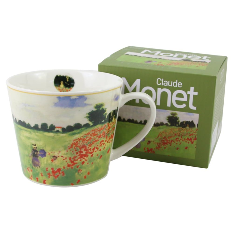 Cana portelan 600 ml Poppy Field de Claude Monet in cutie decorativa [1]