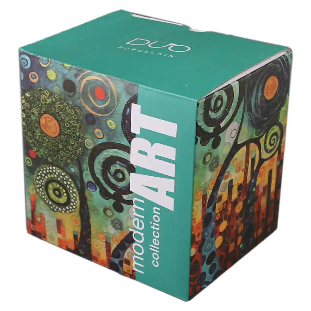 Cana portelan cu infuzor metalic si capac 450 ml Modern Twisted Tree [2]