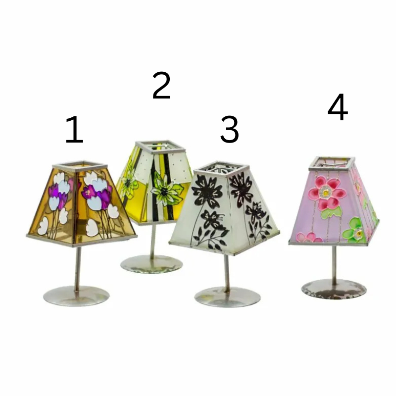 Suport pentru lumanare pastila 9x9x15 cm diferite culori [2]