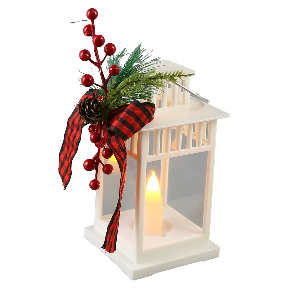 Felinar decorativ din plastic cu lumanare led 8x15 cm [1]