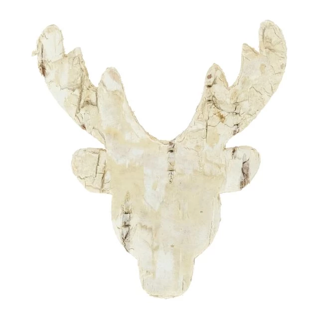 Cap cerb lemn 6x5.5 cm natur alb [1]