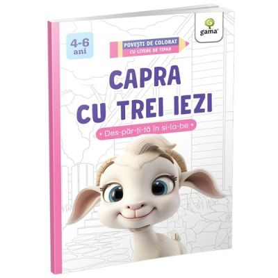 Capra cu trei iezi. Povesti de colorat cu litere de tipar [1]