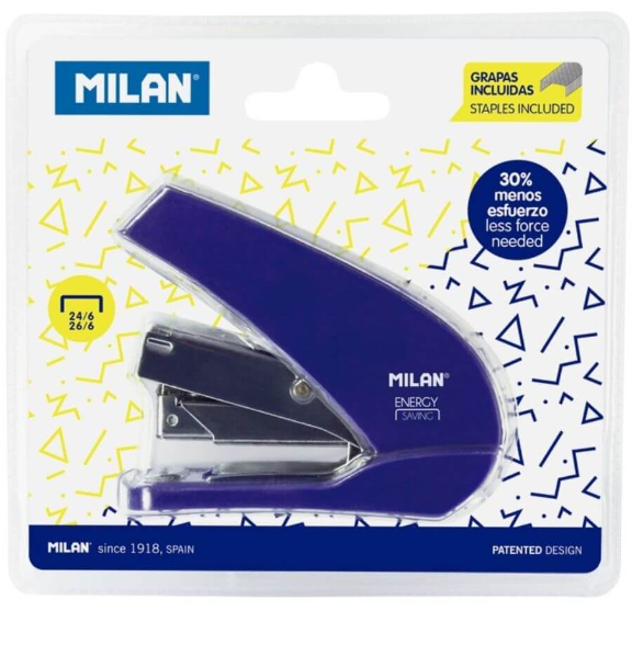 Capsator MILAN Energy Saving profesional 20 coli albastru inchis [2]