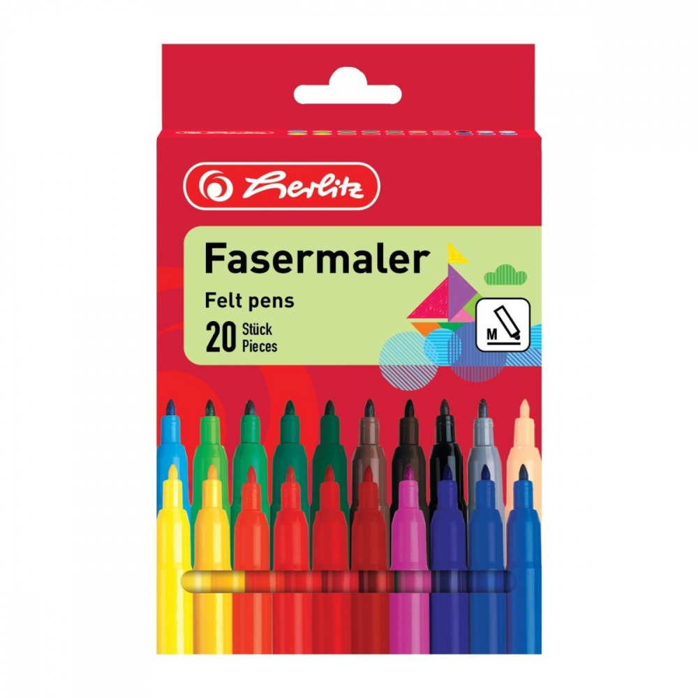 Carioca Herlitz Set 20 culori 2mm [1]