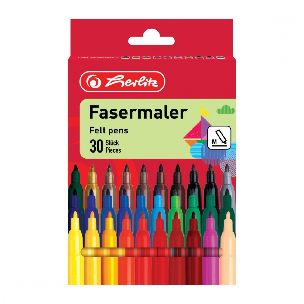 Carioca 30 culori 2 mm Herlitz [1]
