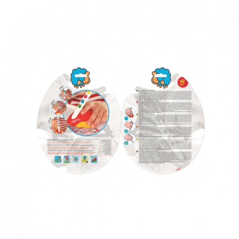 Carioci be-be 8 culori /set cu dispozitiv de ghidaj colorat Giotto [5]