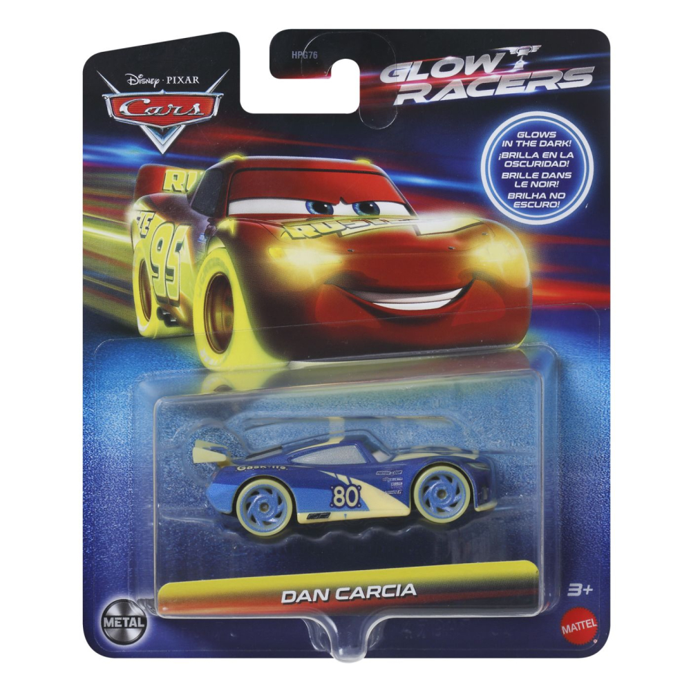 CARS GLOW RACERS MASINUTA METALICA DAN CARCIA SCARA 1 LA 55 [1]
