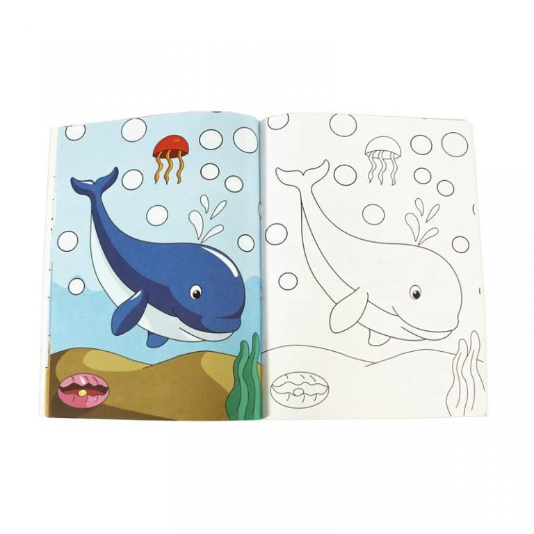 Carte de colorat Colorful Animals - Animale Marine [2]