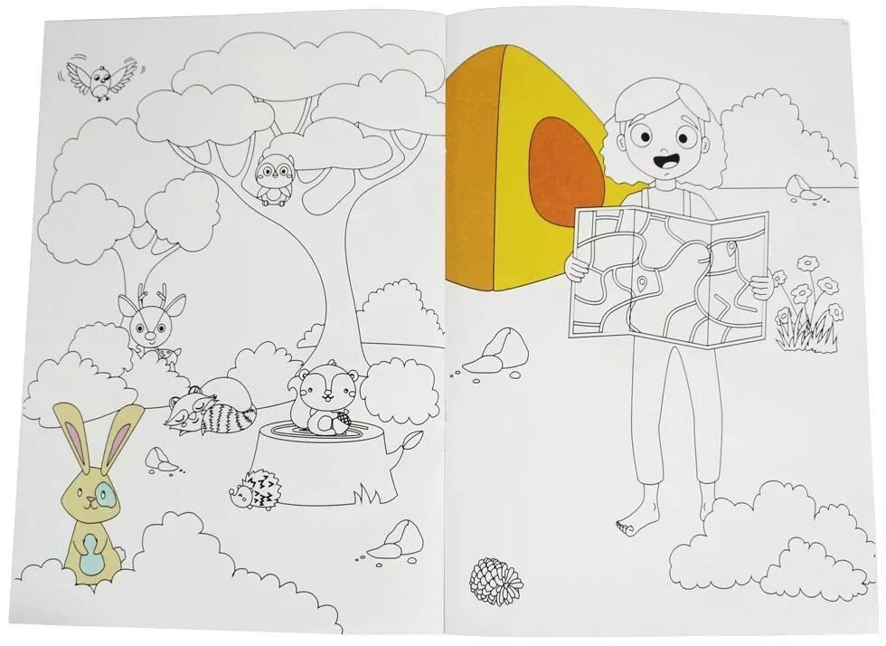 Carte de colorat Colorfun Forest [2]