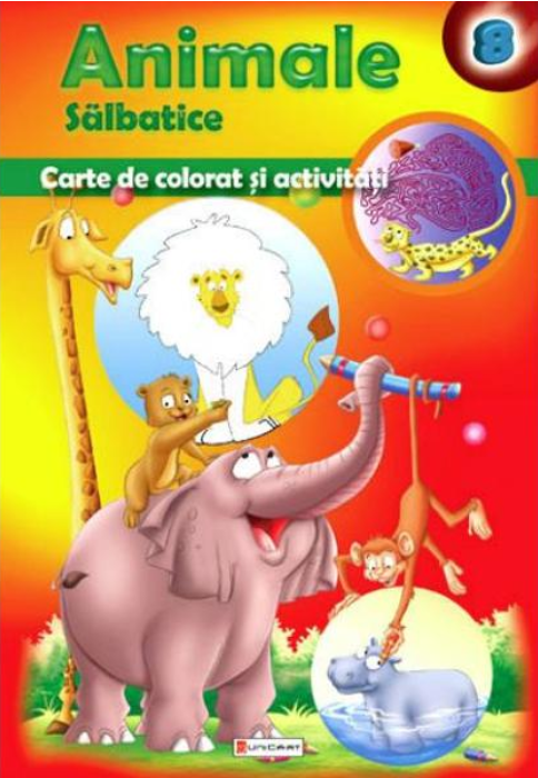 Animale salbatice - Carte de colorat si activitati [1]