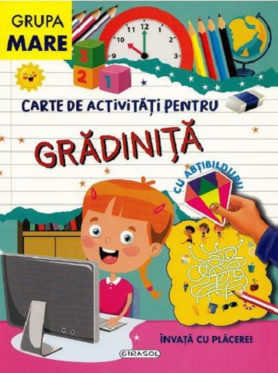 Carte de activitati pentru gradinita cu abtibilduri Grupa Mare [1]