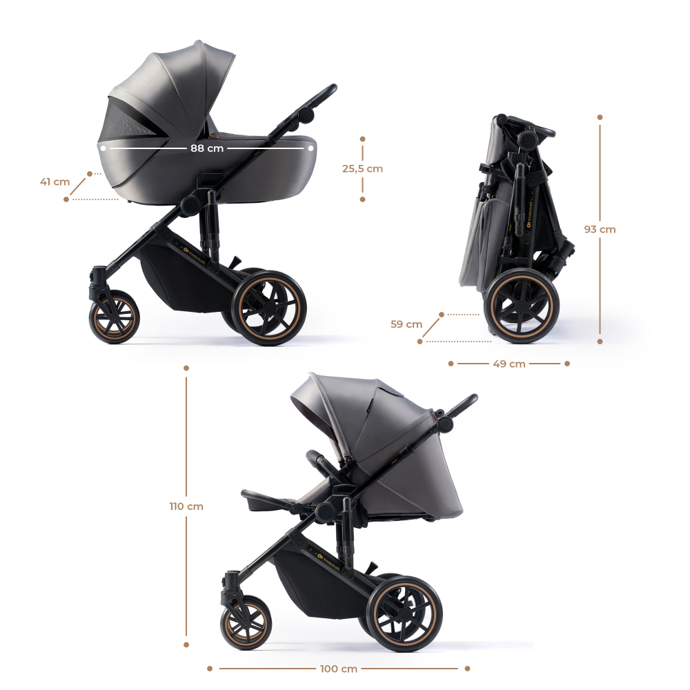 CARUCIOR 2 IN 1 KINDERKRAFT PRIME 2, SHADOW GREY [6]