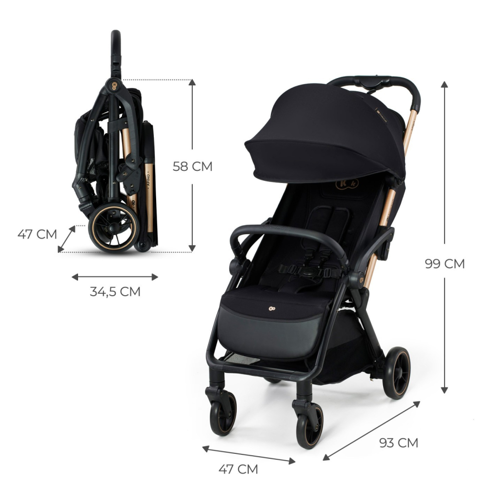 CARUCIOR SPORT KINDERKRAFT APINO, 0-22 KG, RAVEN BLACK [9]