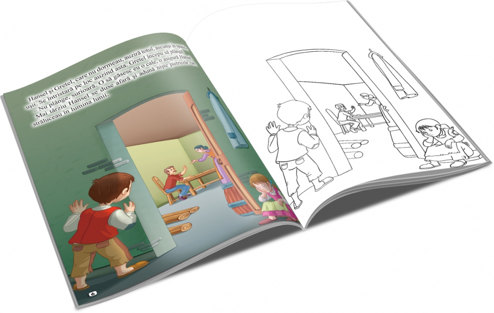 Hansel si Gretel – Povesti clasice Carte de colorat [2]