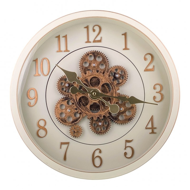 Ceas perete din plastic cu mecanisme 40 cm diverse culori [4]