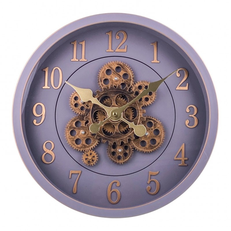 Ceas perete din plastic cu mecanisme 40 cm diverse culori [2]