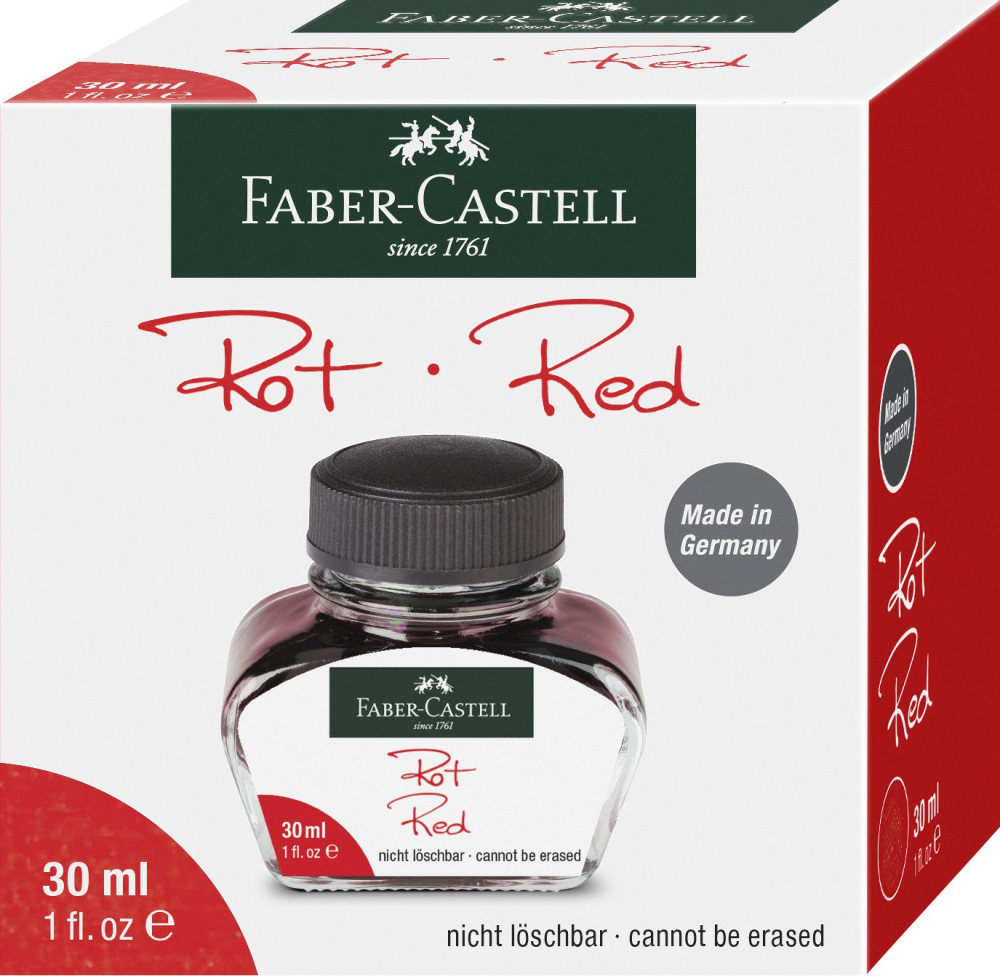 Cerneala Faber-Castell 30 ml rosu [2]