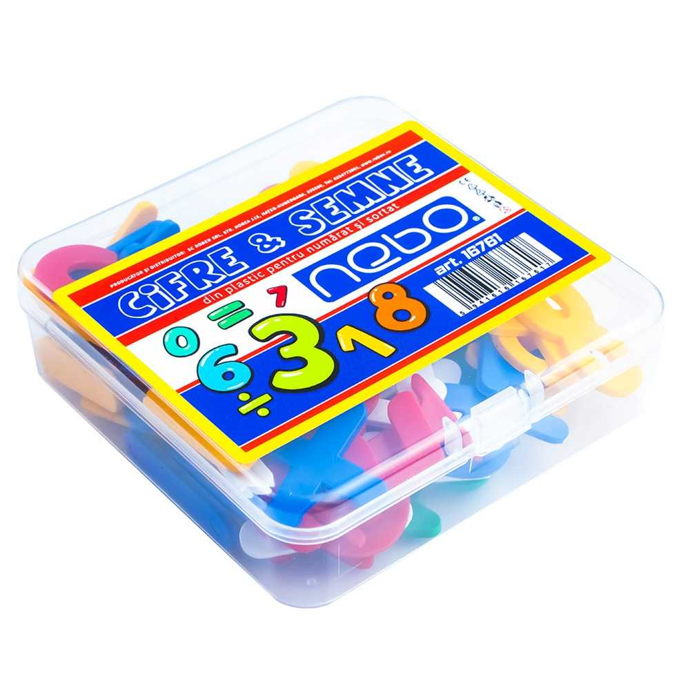 Cifre si semne din plastic 90/set Nebo [3]