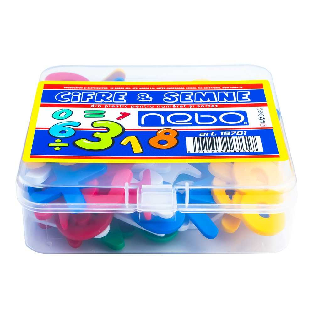 Cifre si semne din plastic 90/set Nebo [2]