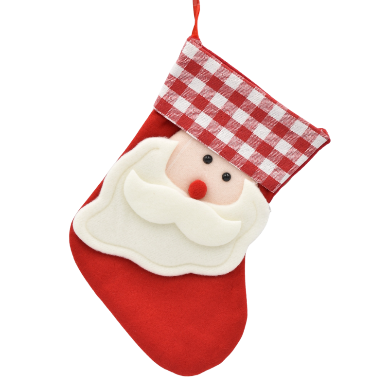 Soseta decorativa Craciun 23x14 cm rosu diverse modele [1]