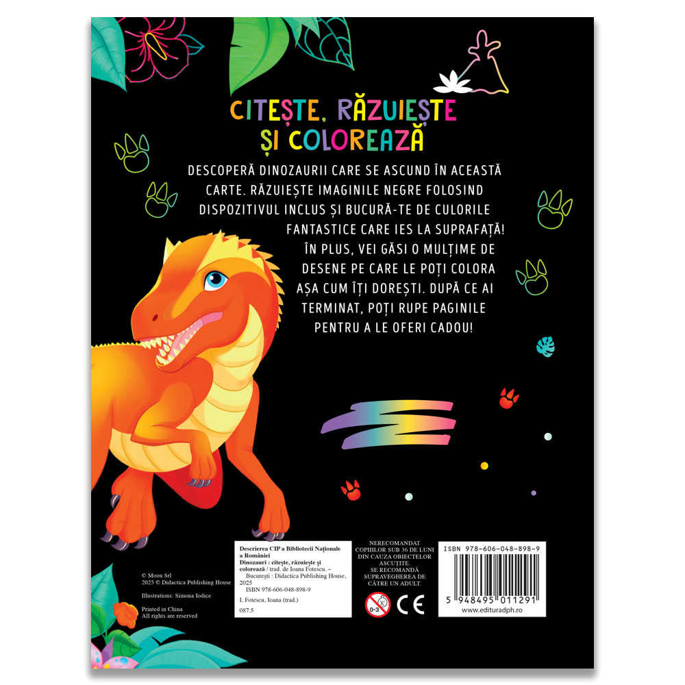 Citeste, razuieste si coloreaza. Dinozauri [2]